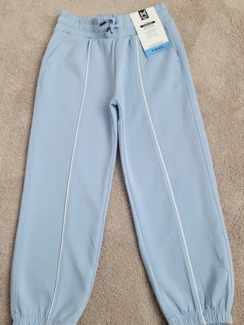 MEMBER’S MARK GIRL'S SANDWASH JOGGER SIZE S (6/6X) LIGHT BLUE